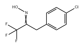 2-Propanone, 3-(4-chlorophenyl)-1,1,1-trifluoro-, oxime Structure