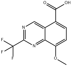 8-Methoxy-2-(trifluoromethyl)quinazoline-5-carboxylic acid Struktur