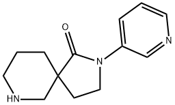 2-(Pyridin-3-yl)-2,7-diazaspiro[4.5]decan-1-one Struktur