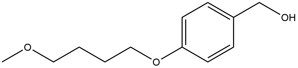 4-(4-Methoxybutoxy)benzenemethanol 结构式