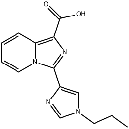 3-(1-Propyl-1H-imidazol-4-yl)imidazo[1,5-a]pyridine-1-carboxylic acid Structure