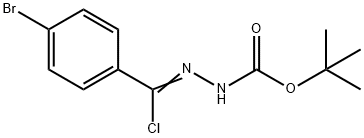 Hydrazinecarboxylic acid, 2-[(4-bromophenyl)chloromethylene]-, 1,1-dimethylethyl ester