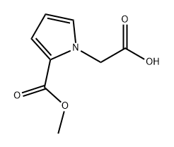 1H-Pyrrole-1-acetic acid, 2-(methoxycarbonyl)- Structure