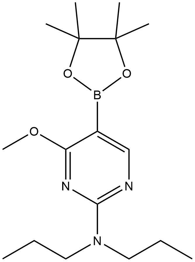 4-Methoxy-N,N-dipropyl-5-(4,4,5,5-tetramethyl-1,3,2-dioxaborolan-2-yl)-2-pyri... Struktur