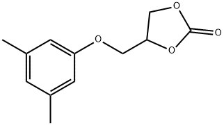 4-[(3,5-Dimethylphenoxy)methyl]-1,3-dioxolan-2-one Struktur