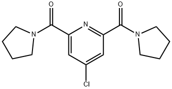 Methanone, 1,1'-(4-chloro-2,6-pyridinediyl)bis[1-(1-pyrrolidinyl)- Struktur