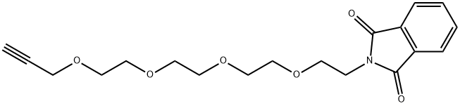 1H-Isoindole-1,3(2H)-dione, 2-(3,6,9,12-tetraoxapentadec-14-yn-1-yl)- Structure