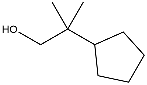 2-cyclopentyl-2-methylpropan-1-ol Structure