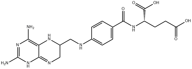 L-Glutamic acid,N-[4-[[(2,4-diamino-1,5,6,7-tetrahydro-6-pteridinyl)methyl]amino]benzoyl]-(9CI) Struktur