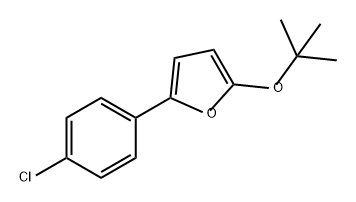 Furan, 2-(4-chlorophenyl)-5-(1,1-dimethylethoxy)- Structure