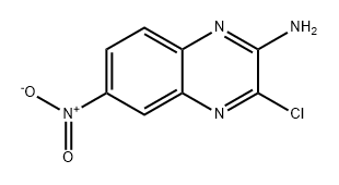 3-氯-6-硝基喹喔啉-2-胺 结构式