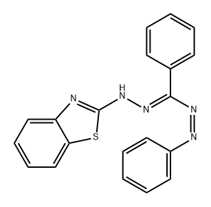 Benzothiazole, 2-[[phenyl(phenylazo)methylene]hydrazino]-, (Z,E)- (9CI) 结构式