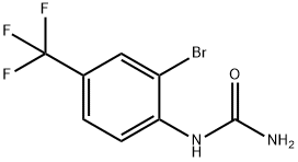 2-Bromo-4-(trifluoromethyl)phenylurea Struktur