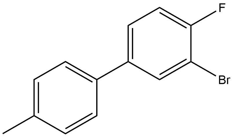 3-Bromo-4-fluoro-4'-methyl-1,1'-biphenyl Structure