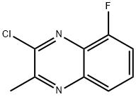 3-Chloro-5-fluoro-2-methylquinoxaline 结构式