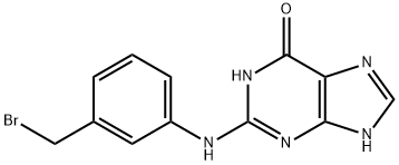 2-((3-(Bromomethyl)phenyl)amino)-1H-purin-6(7H)-one,142580-98-1,结构式