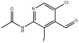 Acetamide, N-(5-chloro-3-fluoro-4-formyl-2-pyridinyl)-,1426175-07-6,结构式