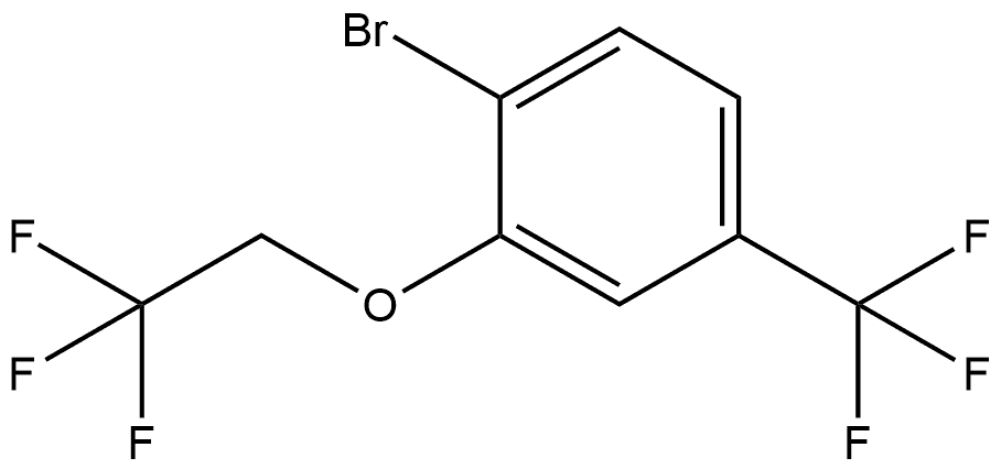 1-Bromo-2-(2,2,2-trifluoroethoxy)-4-(trifluoromethyl)benzene Structure