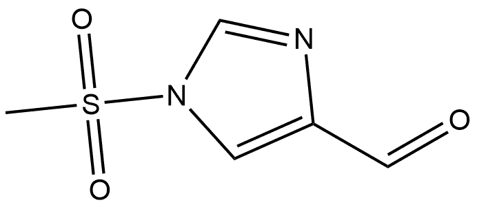 1-(Methylsulfonyl)-1H-imidazole-4-carboxaldehyde 化学構造式