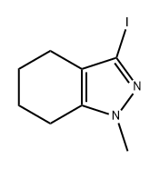 1H-Indazole, 4,5,6,7-tetrahydro-3-iodo-1-methyl- 化学構造式