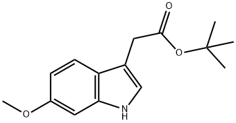 tert-Butyl 2-(6-methoxy-1H-indol-3-yl)acetate Struktur