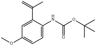Carbamic acid, N-[4-methoxy-2-(1-methylethenyl)phenyl]-, 1,1-dimethylethyl ester Struktur