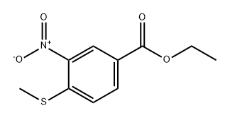 Benzoic acid, 4-(methylthio)-3-nitro-, ethyl ester