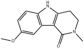 1H-Pyrido[4,3-b]indol-1-one, 2,3,4,5-tetrahydro-8-methoxy-2-methyl- Struktur