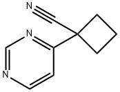 1-(嘧啶-4-基)环丁烷-1-甲腈 结构式