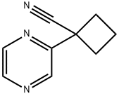 1-(吡嗪-2-基)环丁烷-1-甲腈,1427021-08-6,结构式