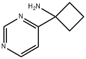 1-(嘧啶-4-基)环丁烷-1-胺 结构式