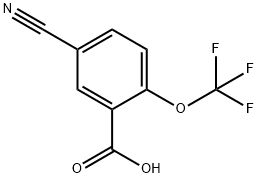 Benzoic acid, 5-cyano-2-(trifluoromethoxy)- Structure