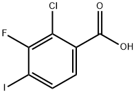 Benzoic acid, 2-chloro-3-fluoro-4-iodo- Structure