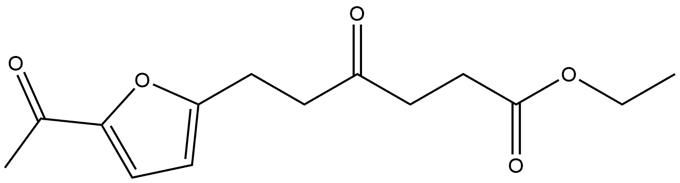 2-Furanhexanoic acid, 5-acetyl-γ-oxo-, ethyl ester Structure