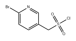 3-Pyridinemethanesulfonyl chloride, 6-bromo- 结构式