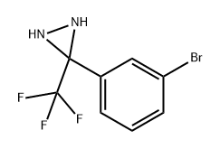 Diaziridine, 3-(3-bromophenyl)-3-(trifluoromethyl)-,142719-81-1,结构式