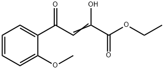 2-Butenoic acid, 2-hydroxy-4-(2-methoxyphenyl)-4-oxo-, ethyl ester Structure