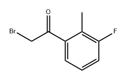 ETHANONE, 2-BROMO-1-(3-FLUORO-2-METHYLPHENYL)- 结构式