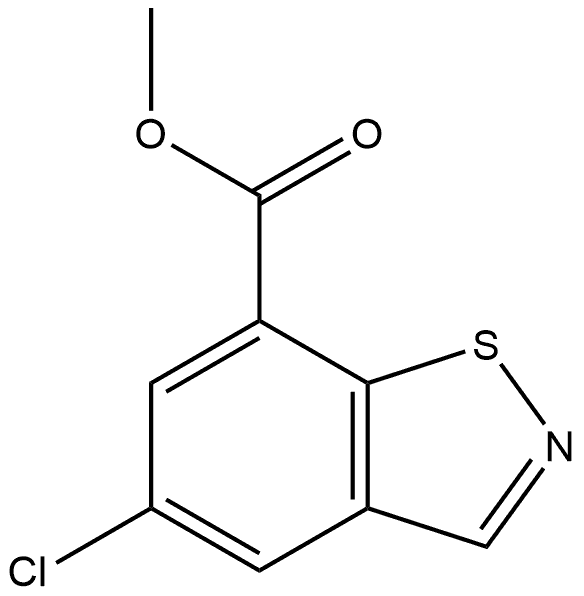 methyl 5-chlorobenzo[d]isothiazole-7-carboxylate 结构式
