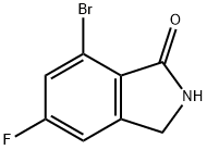 1H-Isoindol-1-one, 7-bromo-5-fluoro-2,3-dihydro- 化学構造式