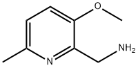 (3-甲氧基-6-甲基吡啶-2-基)甲胺 结构式