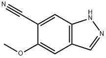 5-甲氧基-1H-吲唑-6-腈 结构式