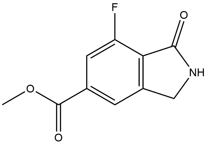 Methyl 7-Fluoro-1-oxoisoindoline-5-carboxylate Struktur