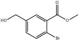 2-溴-5-羟甲基苯甲酸甲酯, 1427374-03-5, 结构式