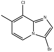 3-bromo-8-chloro-7-methylimidazo[1,2-a]pyridine,1427374-96-6,结构式