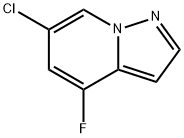 Pyrazolo[1,5-a]pyridine, 6-chloro-4-fluoro- Structure