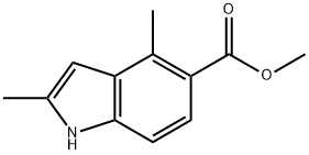 1H-Indole-5-carboxylic acid, 2,4-dimethyl-, methyl ester Structure