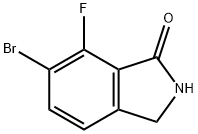 6-溴-7-氟异吲哚啉-1-酮, 1427383-21-8, 结构式