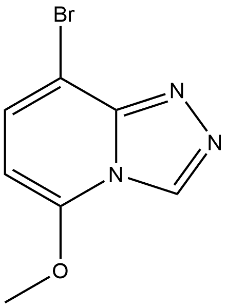8-溴-5-甲氧基-[1,2,4]三唑并[4,3-A]吡啶 结构式