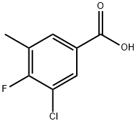 Benzoic acid, 3-chloro-4-fluoro-5-methyl- 结构式